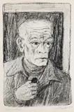 Erich Heckel, Selbstbildnis, 1965, Lithograph