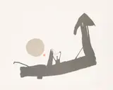 Julius Heinrich Bissier, Komposition, 1964, Lithograph in colors