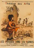 Francisque Poulbot, Plakat: Les Gosses dans les Ruines, 1898, Lithograph in colors