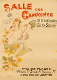 Adolphe Léon Willette, Plakat: Salle de Capucines 39, Bd, 1900, Lithograph in colors