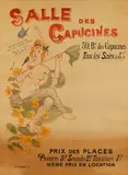 Adolphe Léon Willette, Plakat: Salle de Capucines 39, Bd, 1900, Lithograph in colors