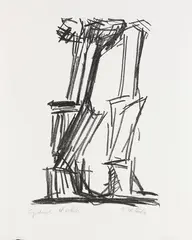 Komposition by Fritz Wotruba, 1968, Lithograph, sold Oct 2011