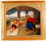 Die Heimkehr des verlorenen Sohnes by Ludwig Ferdinand Schnorr von Carolsfeld, 1838, Oil on canvas, sold Oct 2011