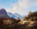 Carl Hasch, Partie in Tirol, 1876, Oil on canvas