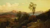 Valentin Ruths, Landschaft bei Lugano, 1890, Oil