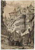 Ferdinand Knab, Ansicht von Nürnberg, 1896, Pen and ink drawing