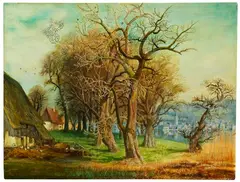 Otto Dix, Alte Birnbäume in Hemmenhofen, 1940, Oil on panel