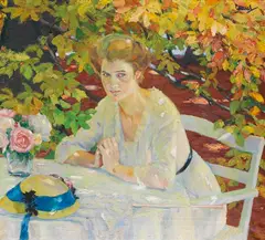 Edward Cucuel, Herbstzauber, 1912, Oil on canvas