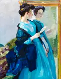 Leo Putz, Spiegelbild, 1908, Oil on canvas