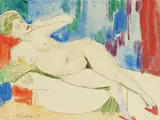 Liegender Akt by Ernst Ludwig Kirchner, 1911, Watercolor, sold Jun 2011