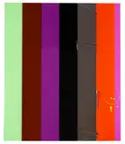 Ohne Titel (Streifenbild) by Anselm Reyle, 2006, Acrylic, sold Jun 2011