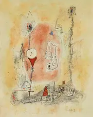 Constructions hazardeuses by Wols, 1940, Pen and India ink drawing, sold Jun 2011