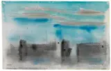 Feel of Morning by Lyonel Feininger, 1952, Watercolor, sold Jun 2011