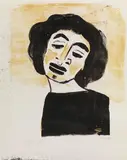 Emil Nolde, Schauspielerin, 1913, Lithograph in colors