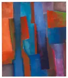 Blau zwischen Rot by Fritz Winter, 1967, Oil on canvas, sold Jun 2011