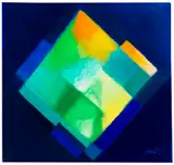Heinz Mack, Sommerzeit (Chromatische Konstellation), 1996, Acrylic on canvas