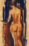 Rückenakt by Christian Rohlfs, 1915, Tempera, sold Jun 2011
