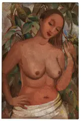 Weiblicher Halbakt by Anita Rée, 1930, Oil on canvas, sold Jun 2011