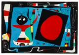 Femme au Miroir by Joan Miró, 1956, Lithograph in colors, sold Jun 2011