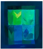 Heinz Mack, Fenster für Farben (Chromatische Konstellation), 1996, Acrylic on canvas
