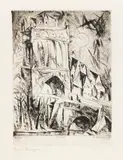 Lyonel Feininger, The Gate (Das Tor), 1912, Etching