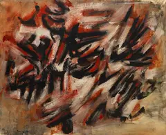 Ohne Titel by Peter Brüning, 1957, Oil on canvas, sold Jun 2011