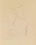 Kopf V by Alexej von Jawlensky, 1922, Lithografie auf festem chamoisfarbenem Japan, sold Jun 2011