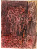 Drei Damen by Karl Hofer, 1925, Chalks, sold Jun 2011