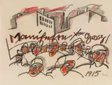 Manifeste von Grosz by George Grosz, 1915, Drawing, sold Jun 2011