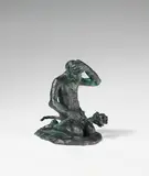 Jörg Immendorff, Ohne Titel (Affe mit Rose), 2006, Bronze