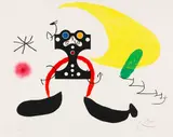 Joan Miró, Le Cosmonaute, 1969, Etching and aquatint in colors
