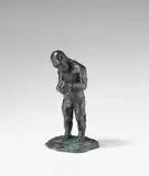 Jörg Immendorff, Ohne Titel (Affe mit gefalteten Händen), 2006, Bronze