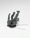 Jörg Immendorff, Ohne Titel (Affe umfallend), 2006, Bronze