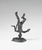Ohne Titel (Affe auf dem Kopf stehend) by Jörg Immendorff, 2006, Bronze, sold Jun 2011