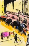Straßenszene by Ernst Ludwig Kirchner, 1910, Pen and India ink, sold May 2011