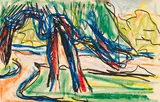 Karl Schmidt-Rottluff, Bäume am Weg