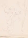 Blumen in zwei Gläsern by Paul Klee, 1926, Pencil drawing, sold May 2011