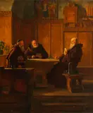 Eduard von Grützner, Drei kartenspielende Mönche