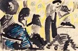 Erich Heckel, Konzert, 1912, India Ink