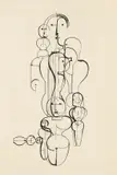 Oskar Schlemmer, Konzentrische Gruppe (Figurenplan K 1)