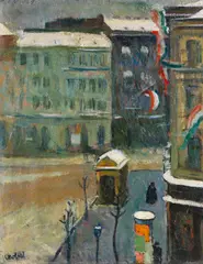 Béla Czóbel, Ungarischer Freiheitstag 15. März 1848, 1940, Oil on canvas