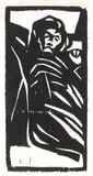 Ruhendes Mädchen by Ernst Ludwig Kirchner, 1905, Woodcut, sold May 2011