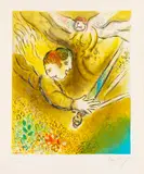 Marc Chagall, Der Engel des Gerichts, 1974, Lithograph in colours