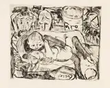 Max Beckmann, Liebespaar II, 1918, Drypoint