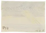 Lyonel Feininger, Personen am Strand, 1935, Coloured crayon drawing