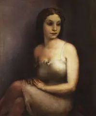 Sitzendes Mädchen by Bruno Paul Seener, 1932, Oil on panel, sold May 2011
