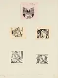 5 Blätter: Illustrationen zu Gustav Schiefler, Die Graphik Ernst Ludwig Kirchners, Band II Berlin 1931 by Ernst Ludwig Kirchner, 1927, Woodcut, sold May 2011