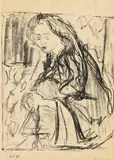 Ruth im Morphiumtraum by Ernst Ludwig Kirchner, 1907, Lithograph, sold May 2011