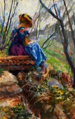 Ferdinand Max Bredt, Vorfrühling, 1917, Oil on panel