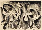 Karl Schmidt-Rottluff, Nach dem Fang, 1923, Lithograph